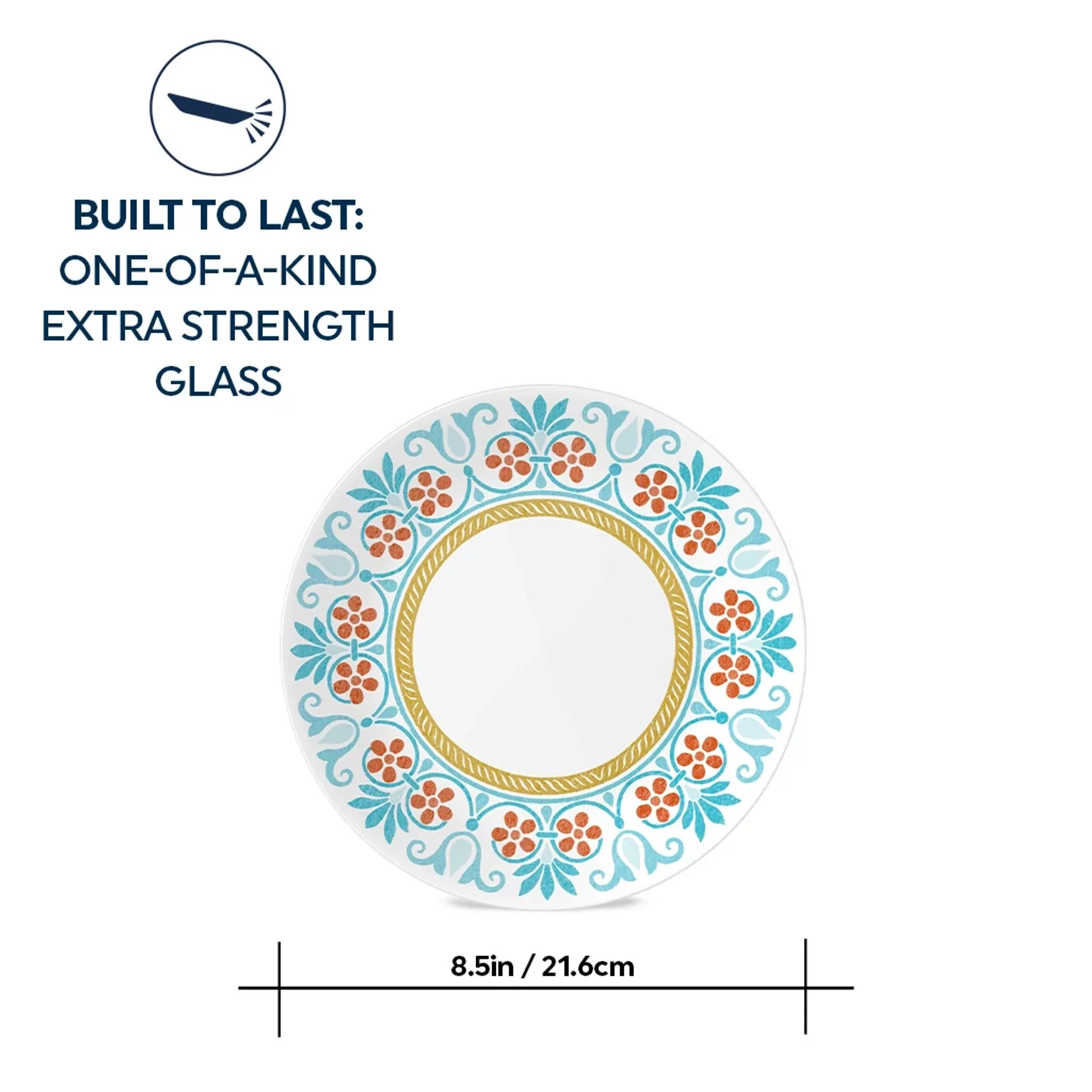 Corelle® Global Collection Terracotta Dreams 8.5" Salad Plate - Image 4