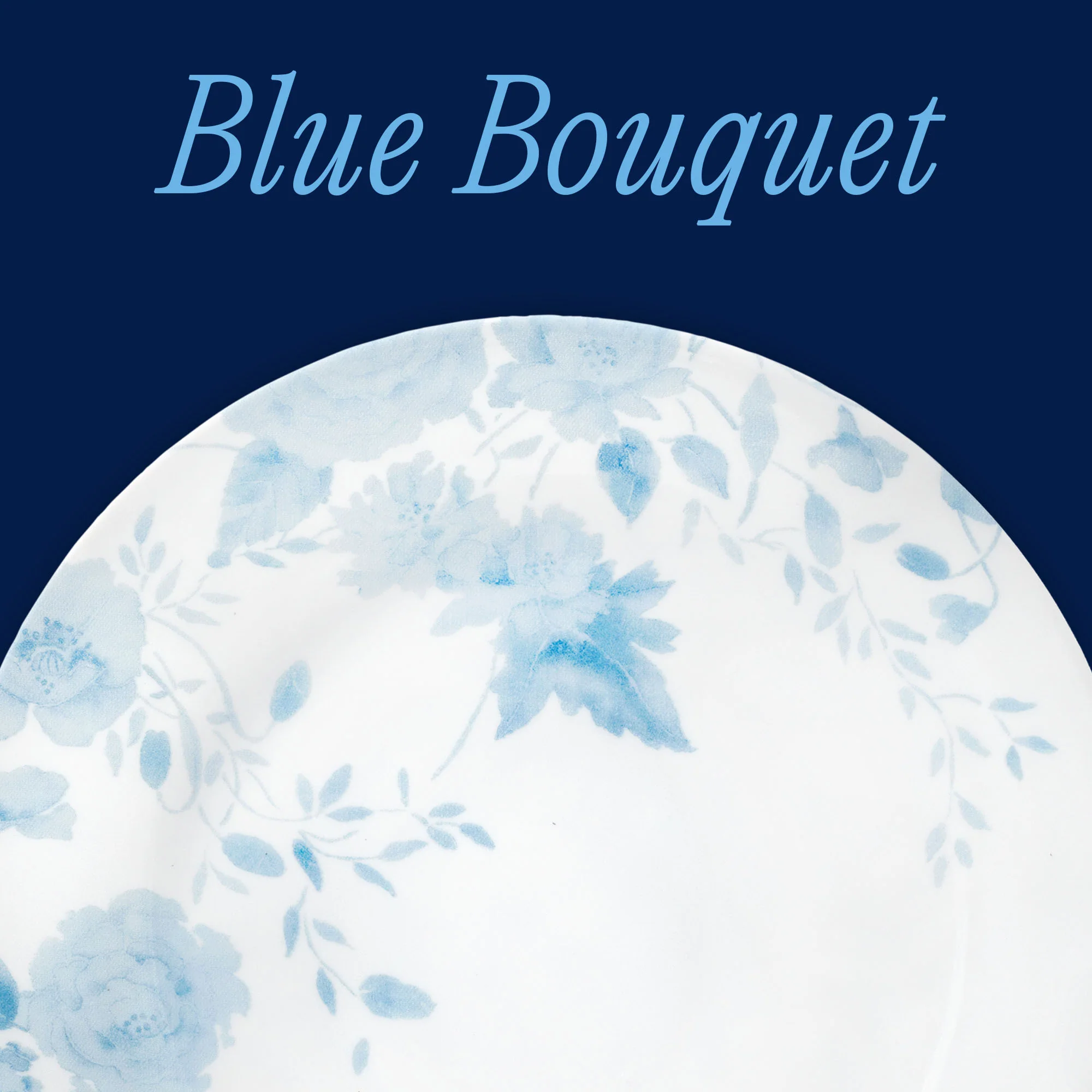 Corelle® Blue Bouquet 8.5" Lunch Plate, 6-pack - Image 2