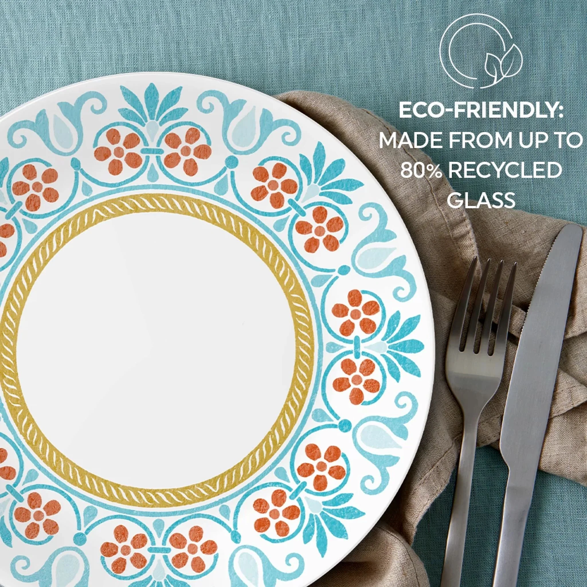 Corelle® Global Collection Terracotta Dreams, 8.5” Salad Plates, 6-pack - Image 7