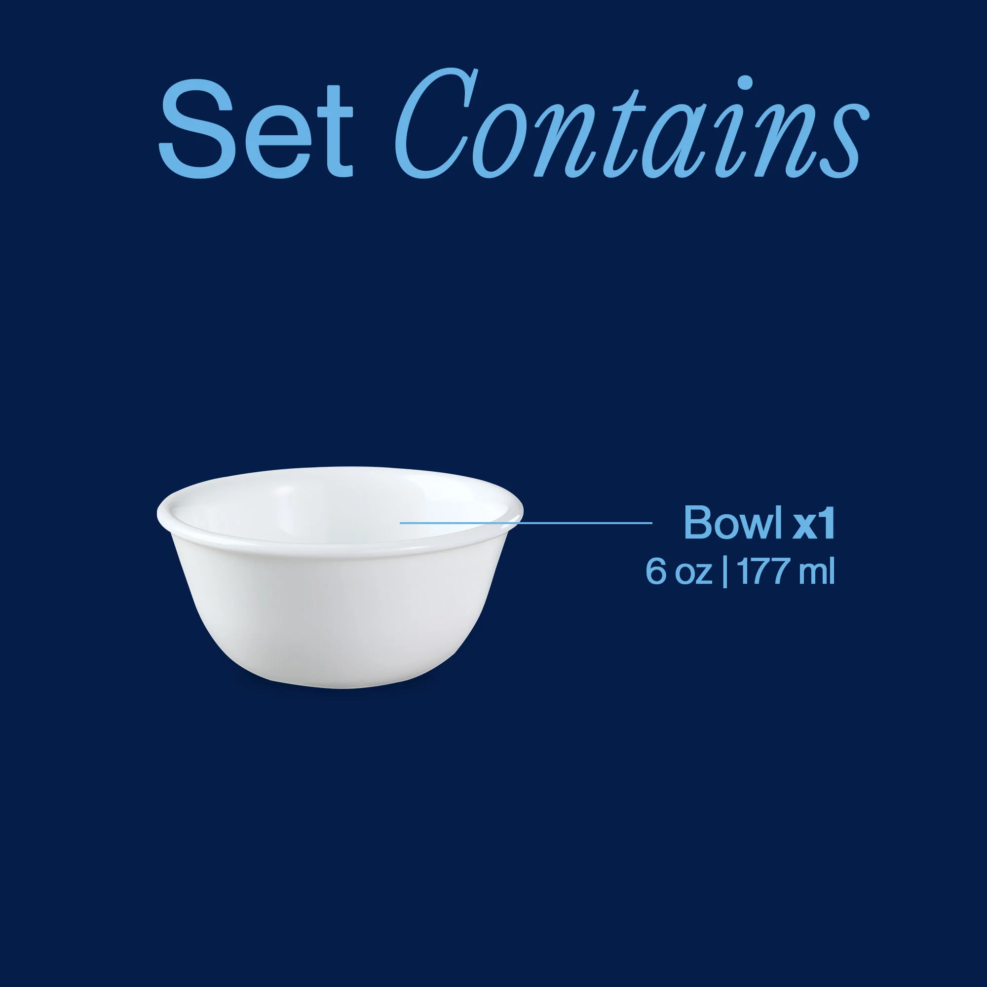 Corelle® Winter Frost White 6-ounce Mini Dip Bowl - Image 3
