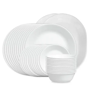 Exclusive Corelle® Winter Frost White 38-piece Dinnerware Set, Service for 12