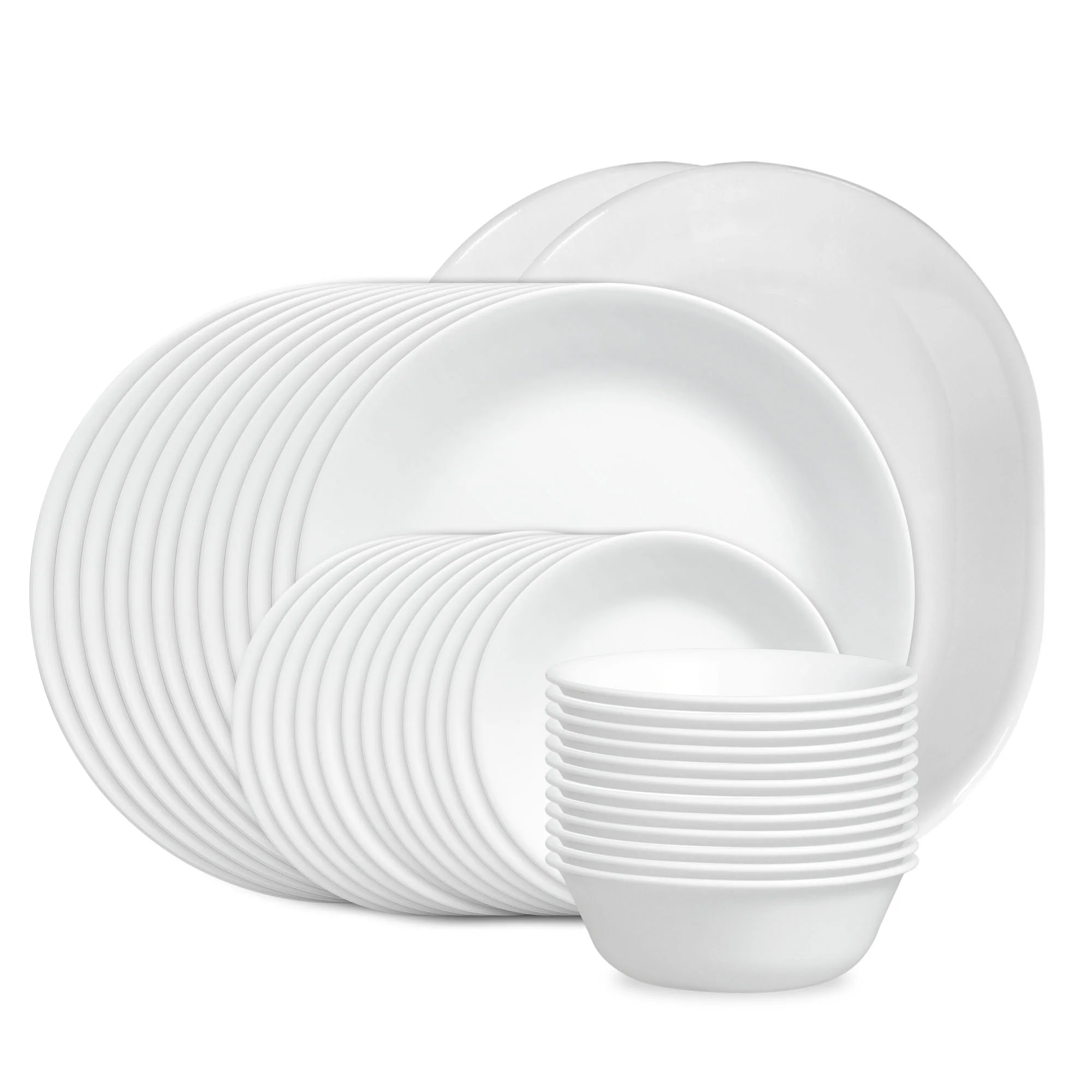Exclusive Corelle® Winter Frost White 38-piece Dinnerware Set, Service for 12