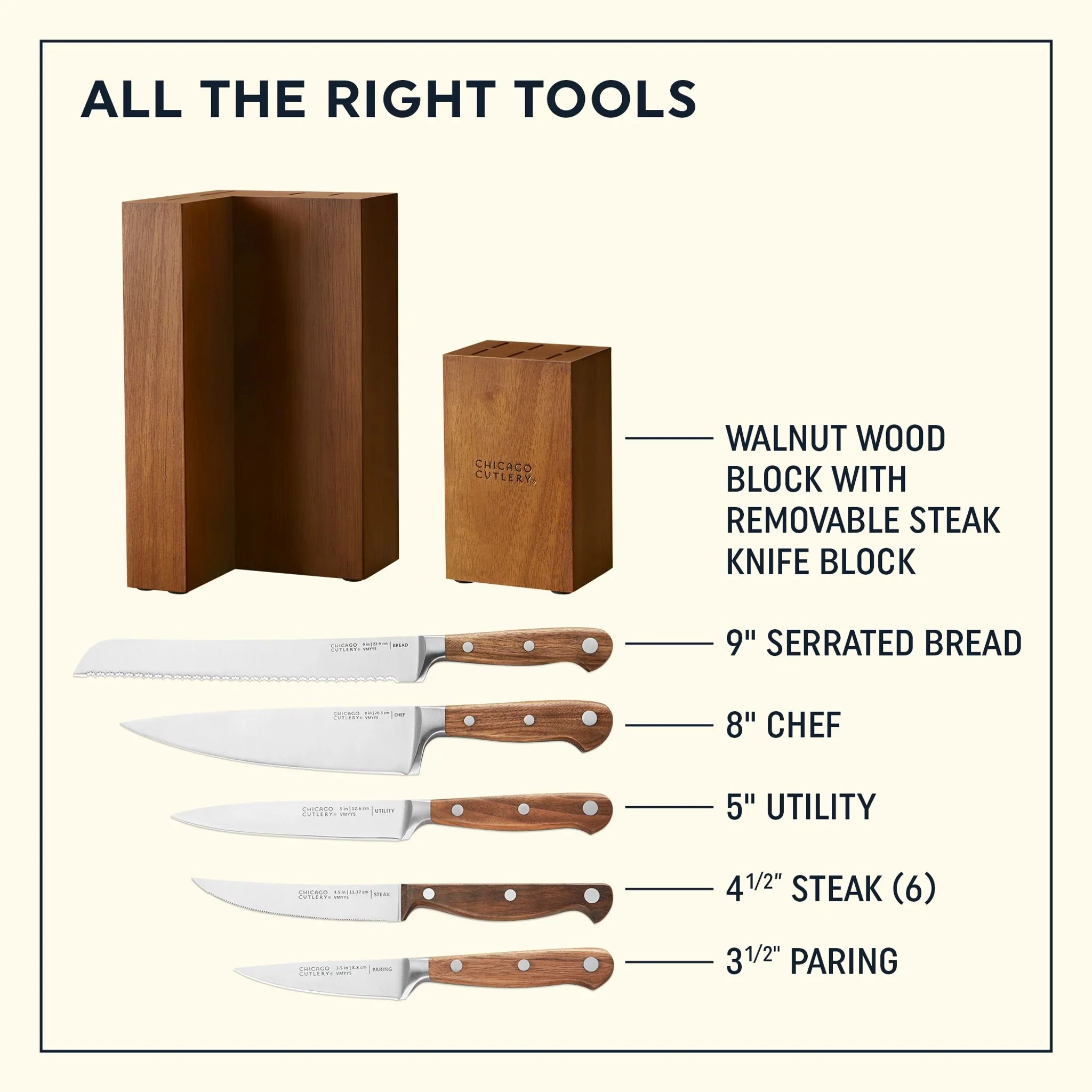 Chicago Cutlery® Racine 12-piece Block Set - Image 2